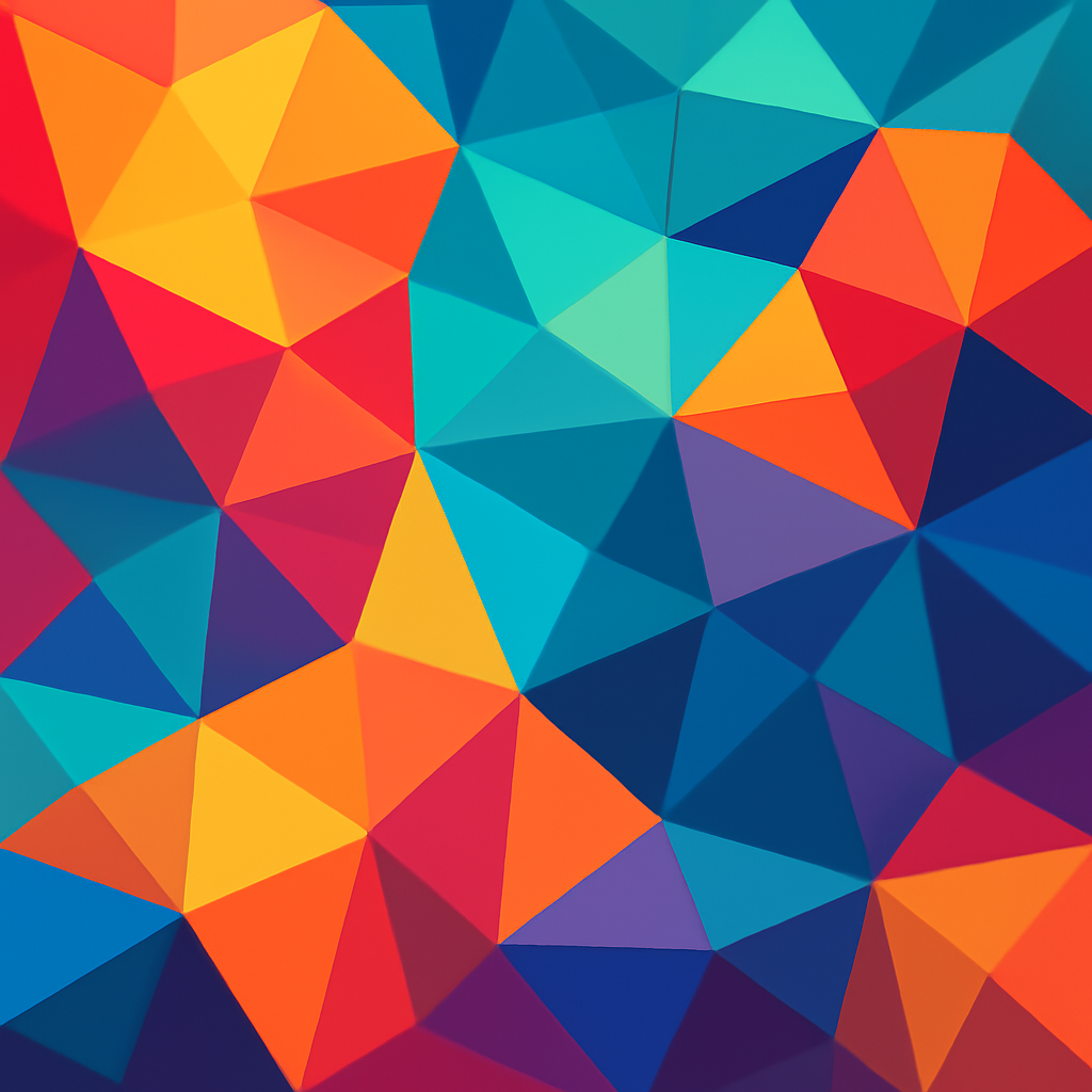 low poly vibrant abstract