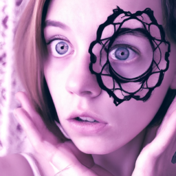 surrealist dreamy portrait