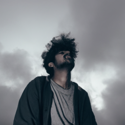 minimalist moody portrait