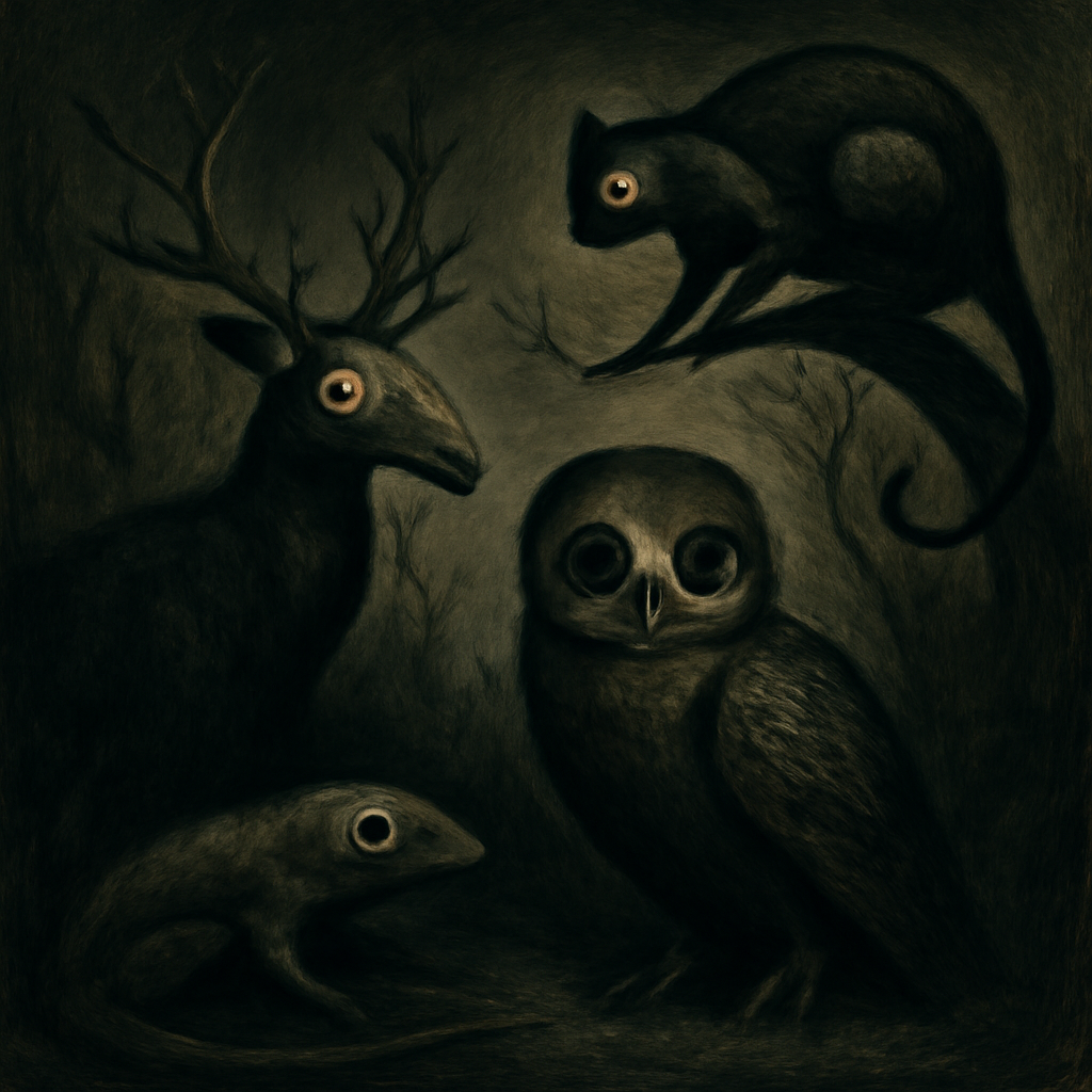 surrealist dark wildlife