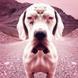 surrealist surreal dog