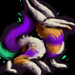 pop art dark fantasy creature