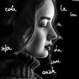 surrealist serene portrait