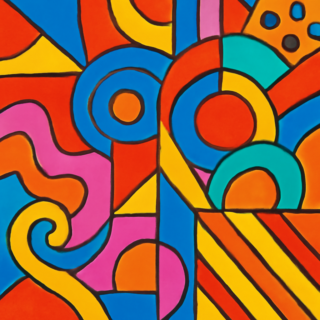 pop art vibrant abstract