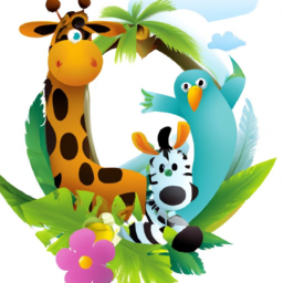cartoon whimsical wildlife