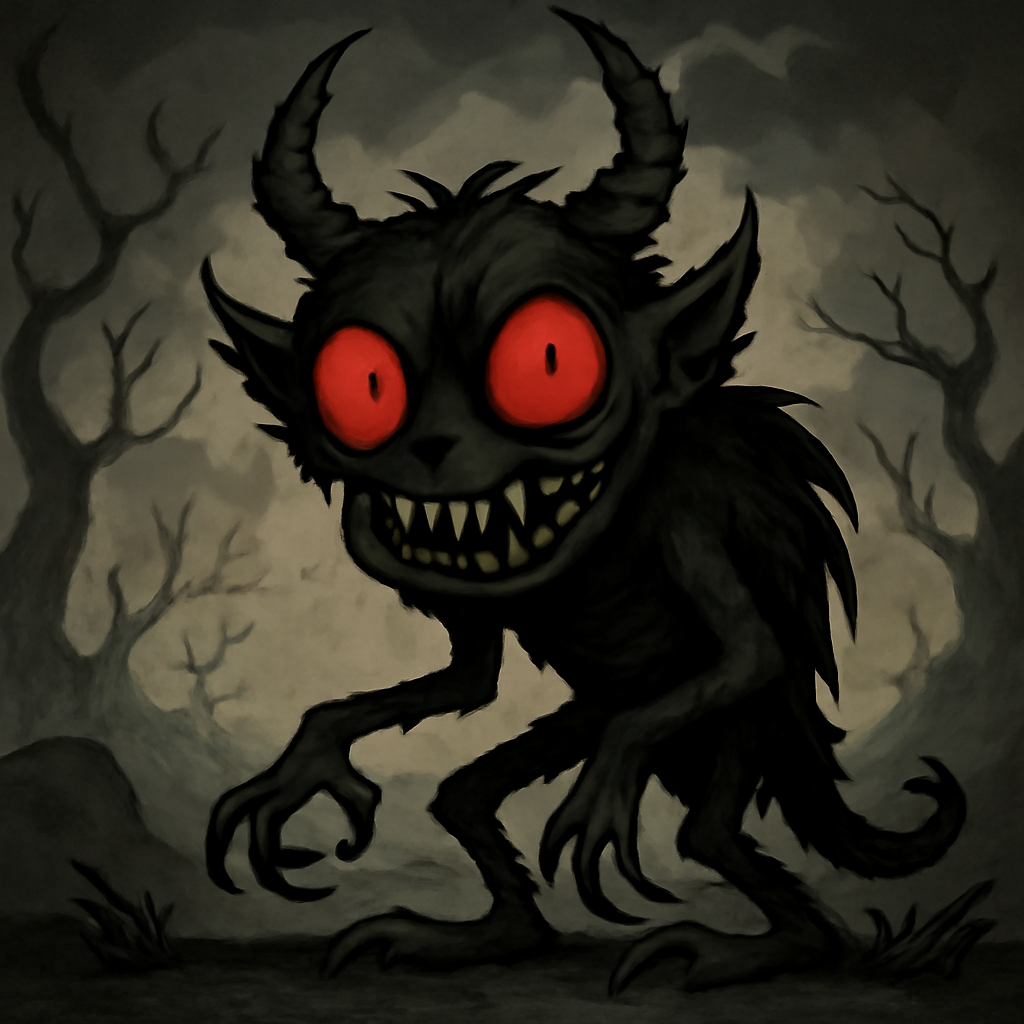 cartoon dark fantasy creature