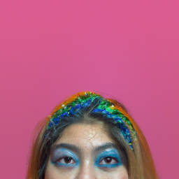 minimalist playful portrait