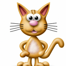 cartoon whimsical cat