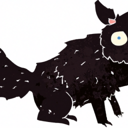 cartoon dark dog