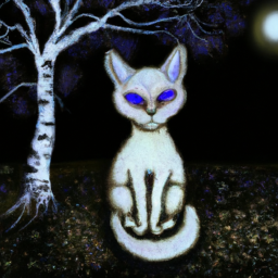 surrealist dreamy cat