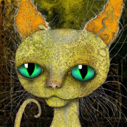 surrealist detailed cat