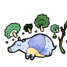 cartoon dreamy wildlife