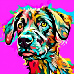 pop art detailed dog