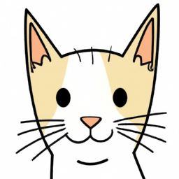 minimalist detailed cat