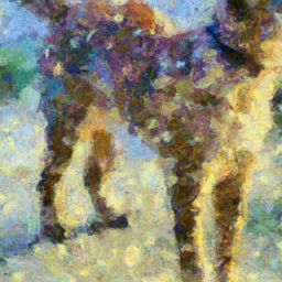 impressionist detailed dog