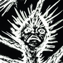 expressionist dark fantasy creature