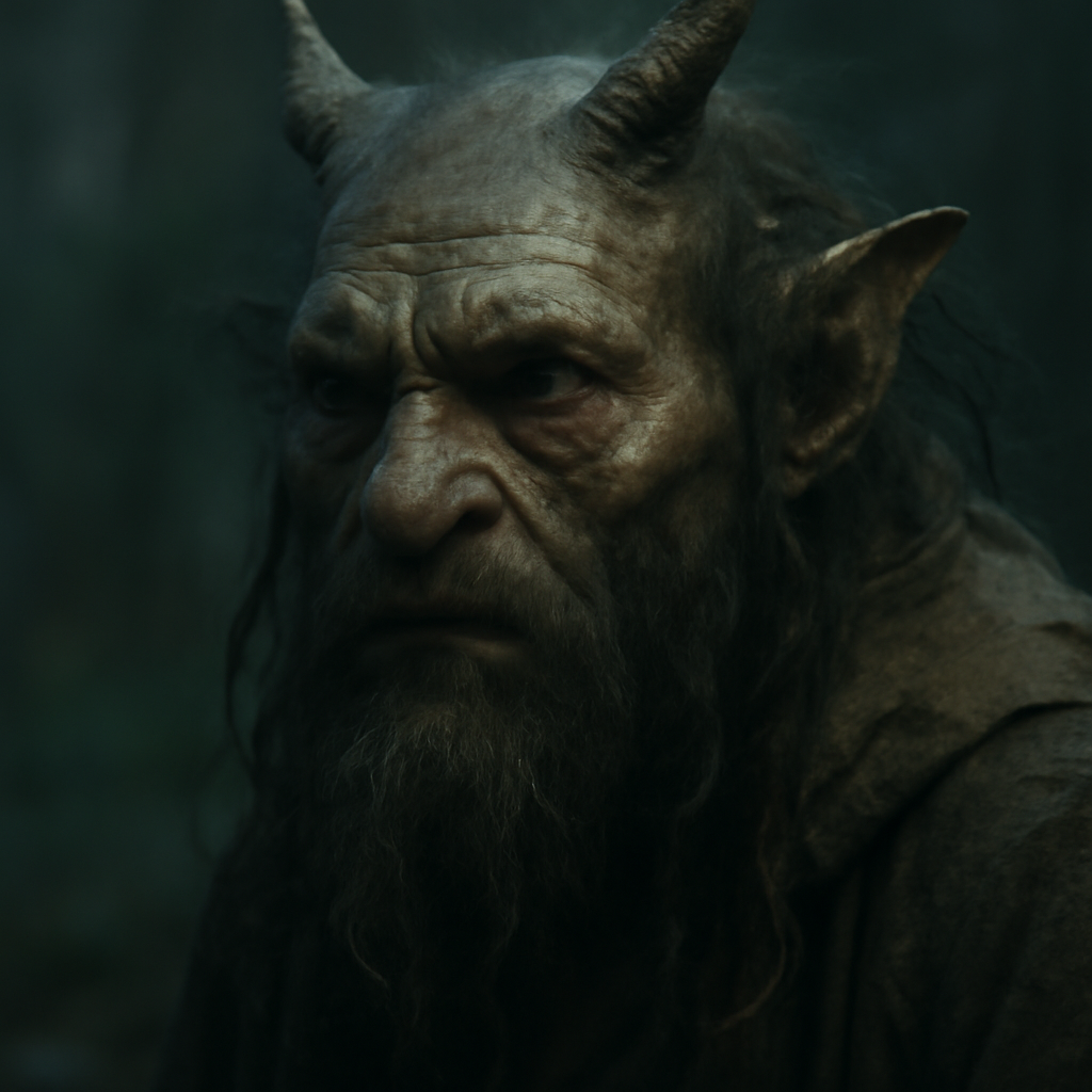 realistic moody fantasy creature