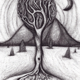 surrealist detailed landscape