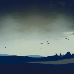 realistic dark landscape