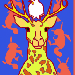 pop art whimsical wildlife